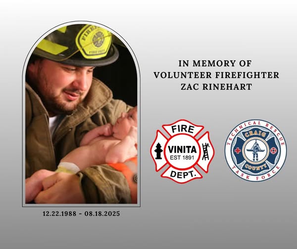 Zac Rinehart Death, Obituary; Volunteer Firefighter Zac Rinehart Tragically Passed Away